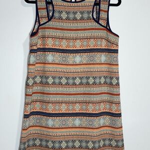 Under Skies Multicolor Geometric Mini Dress